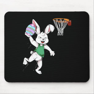 Easter Bunny Kids Boys Men Rabbit Dunking Basketba Mouse Pad