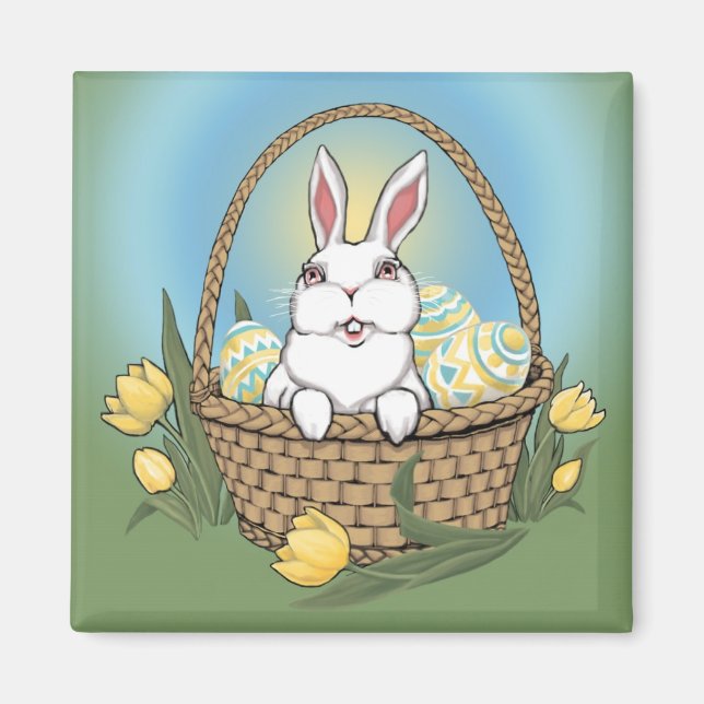 Easter Bunny Magnet Festive Easter Gifts Magnets (Front)