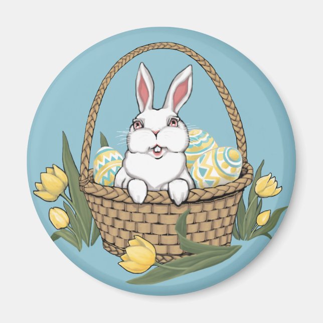 Easter Bunny Magnet Festive Easter Gifts Magnets (Front)