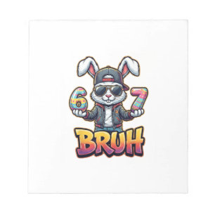 Easter Bunny Meme Bruh  Funny 6 7 Easter Eggs Desi Notepad