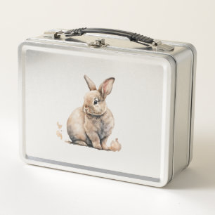 Easter Bunny Metal Lunch Box