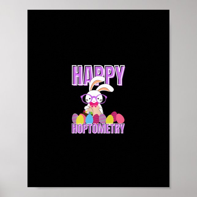 Easter Bunny Optometry Group Optometrists Optician Poster (Front)