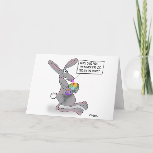 Easter Bunny or Easter Egg Holiday Card (Front)