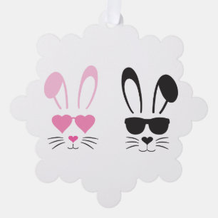 Easter Bunny Ornament Card