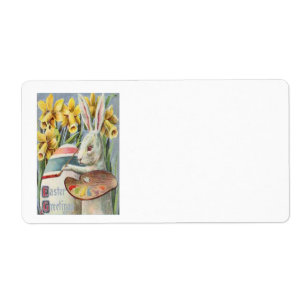 Easter Bunny Painting Painted Coloured Egg Daffodi