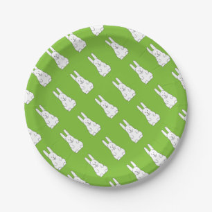 Easter bunny paper plate