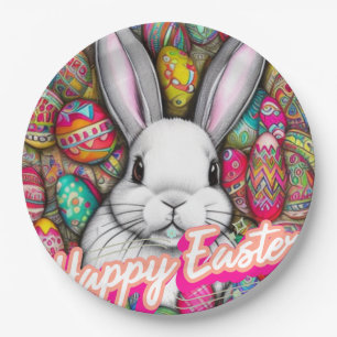 Easter Bunny Paper Plate