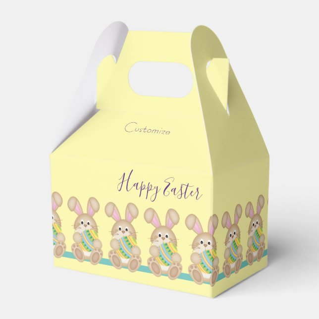 Easter Bunny Parade Favour Box (Front Side)