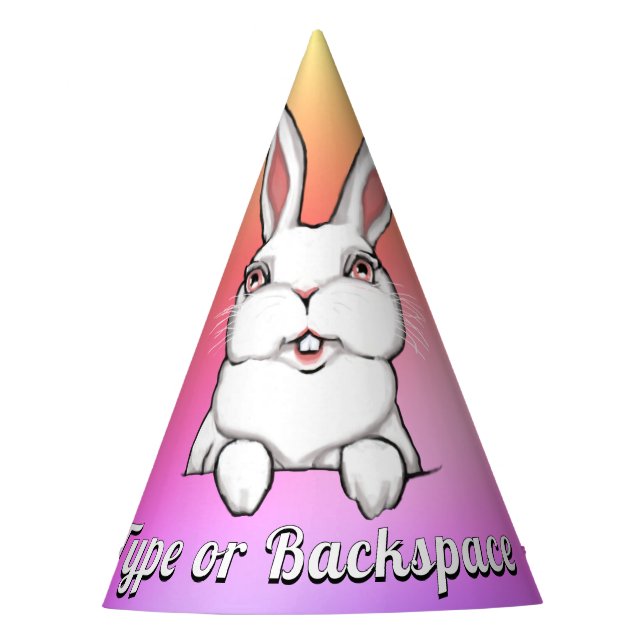 Easter Bunny Party Hats Personalized Easter Hats (Front)