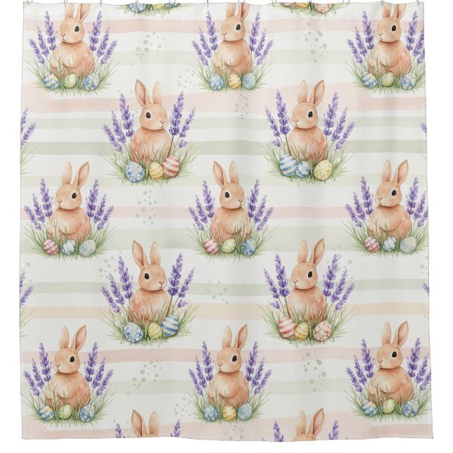 Easter Bunny Pastel Egg Stripe Pattern (Front)