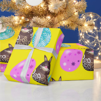 Easter Bunny Patterns Wrapping Paper