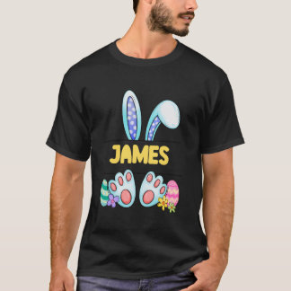 Easter Bunny Personalized Custom Boys Names T-Shirt