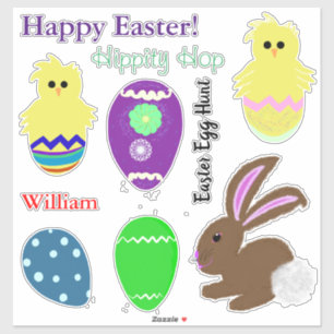Easter Bunny Personalized  Laser Cut Vinyl