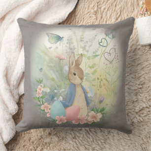  Easter Bunny Peter Throw Pillow