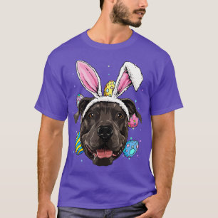 Easter Bunny Pit Bull Dog Kids Men Women T-Shirt