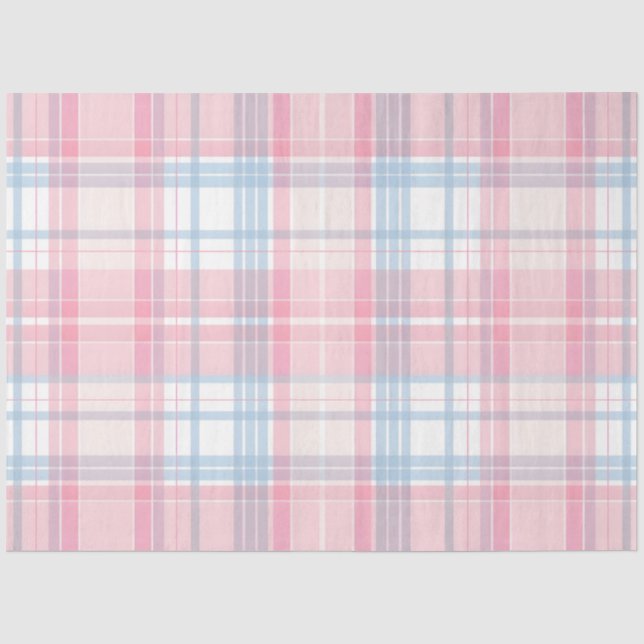 Easter Bunny Plaid Series Design #5 Tissue Paper (Front)