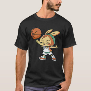 Easter Bunny Playing Basketball Basketball Easter T-Shirt