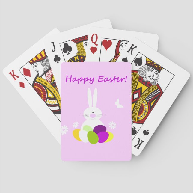 Easter Bunny Playing Cards Gifts Favours (Back)