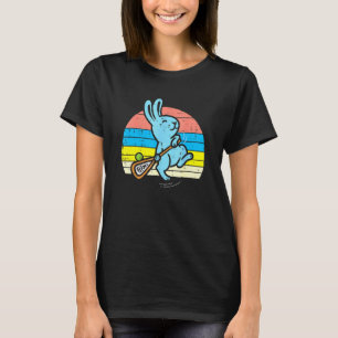 Easter Bunny Playing Lacrosse Retro Lax Sport Men  T-Shirt