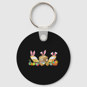 Easter Bunny Postal Worker Tools Costume Hunting E Keychain