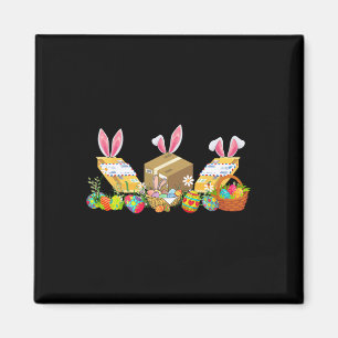 Easter Bunny Postal Worker Tools Costume Hunting E Magnet