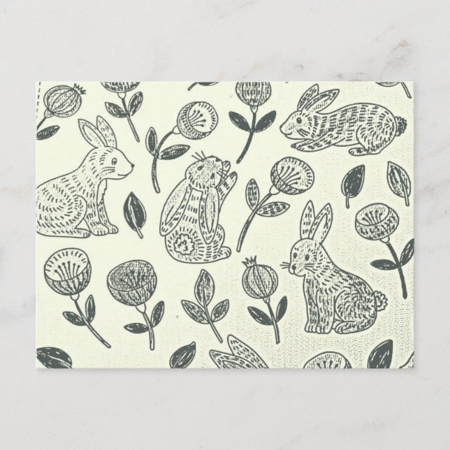 EASTER BUNNY POSTCARD (Front)