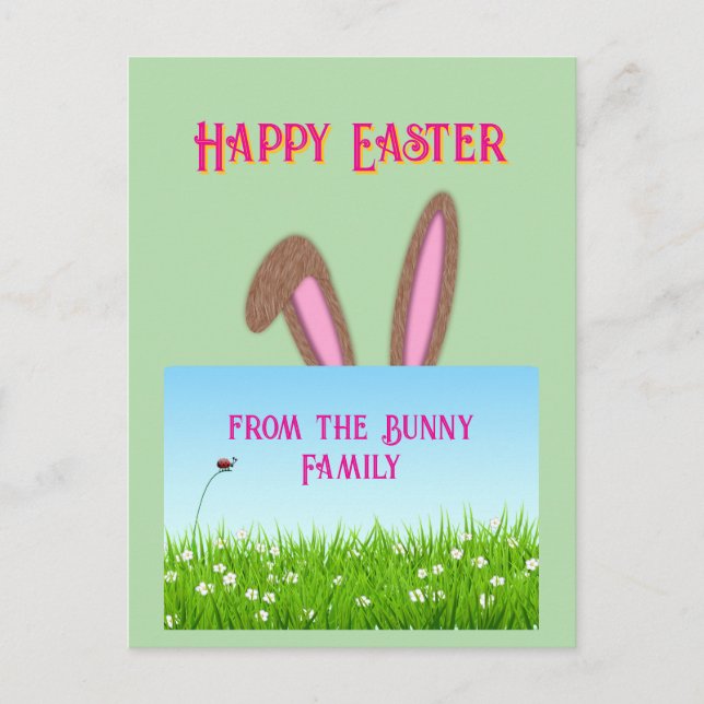 Easter bunny postcard (Front)