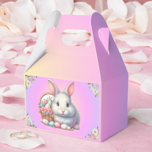 Easter Bunny Pretty Pastel Favor Box (Wedding)