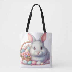 Easter Bunny Pretty Pastel Tote Bag