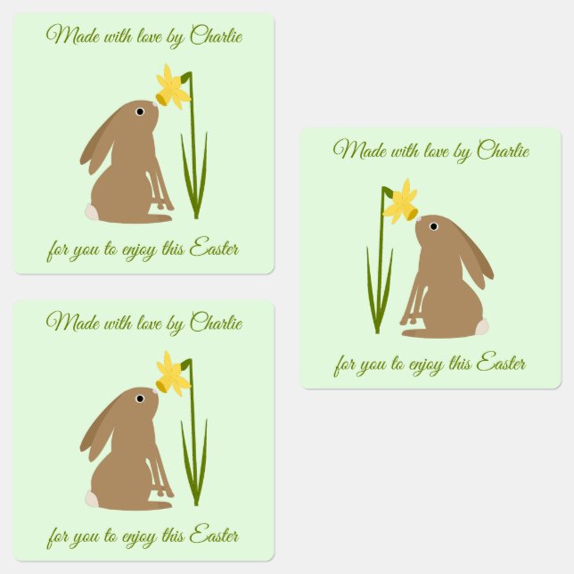 Easter Bunny Rabbit and Daffodil flower Custom (Group)