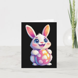 Easter Bunny Rabbit Easter Egg Graphic 2 Card