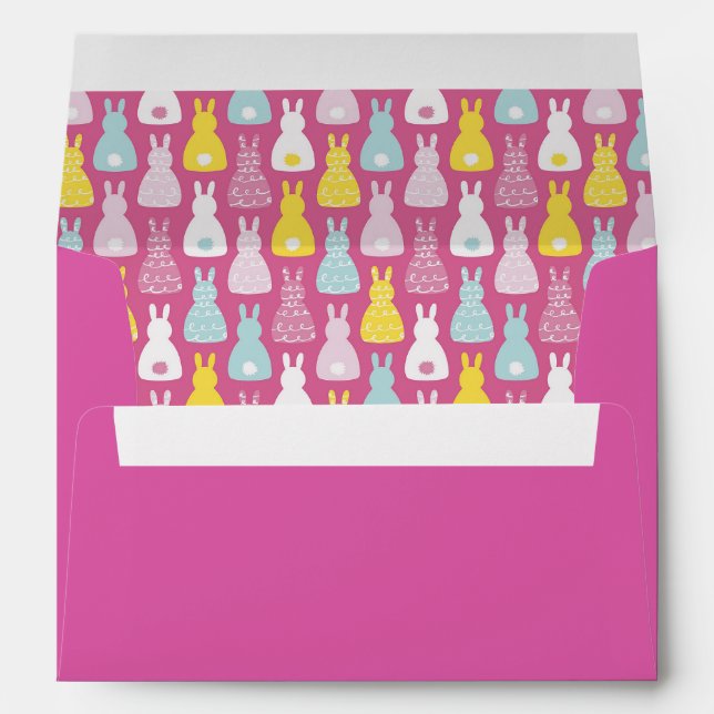 Easter Bunny Rabbit Envelope (Back (Bottom))