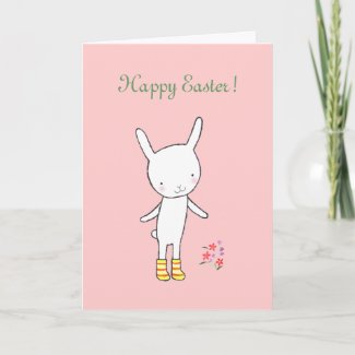 Easter Bunny Rabbit Happy Easter Funny Cute Card