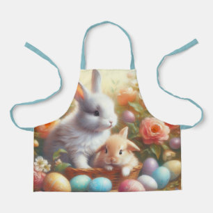 Easter Bunny Rabbit Kids Apron