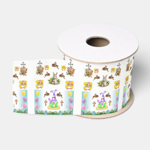 easter bunny rabbit ribbon grosgrain ribbon