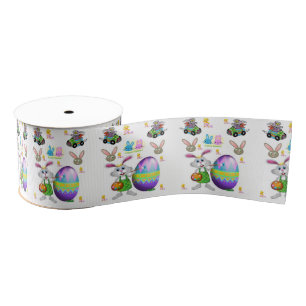easter bunny rabbit ribbon grosgrain ribbon
