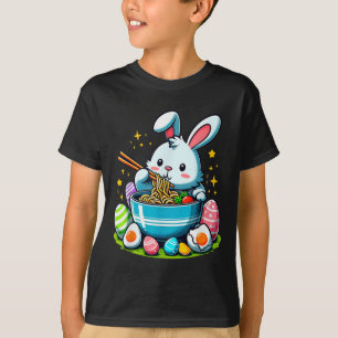 Easter Bunny Ramen Kawaii Japanese Noodle Women Ki T-Shirt