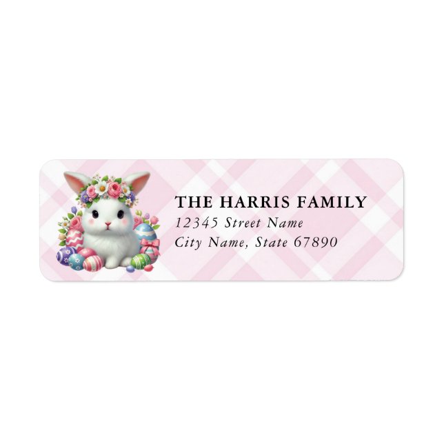 Easter Bunny Return Address Labels (Front)
