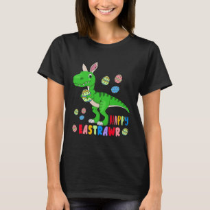 Easter Bunny Rex Dinosaur Egg  2023 Happy EastRAWR T-Shirt