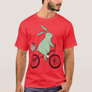 Easter Bunny Riding Bike  T-Shirt