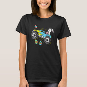 Easter Bunny Riding Monster Truck Cute Boys Kids T T-Shirt