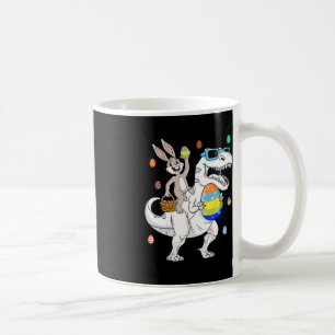 Easter Bunny Riding T Rex Dinosaur Fun Eggs Boys G Coffee Mug