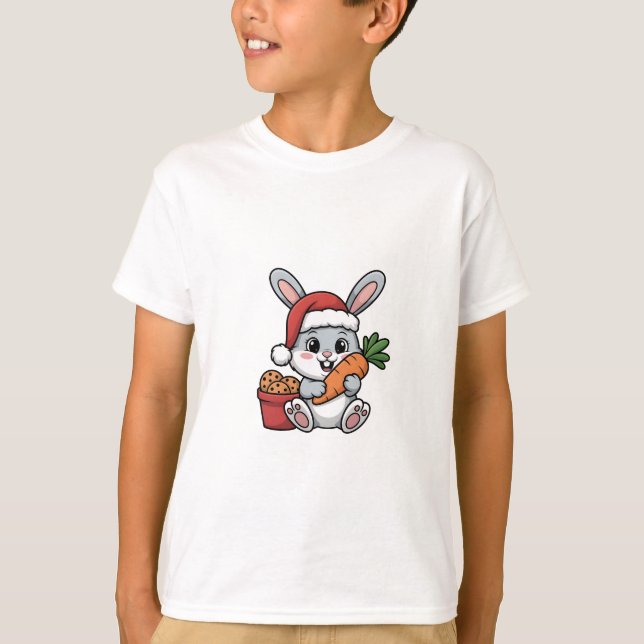 Easter Bunny’s Carrot Christmas Funny Cute Holiday T-Shirt (Front)
