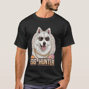 Easter Bunny Samoyed Egg Hunter Dog Lover T-Shirt