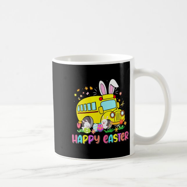 Easter Bunny School Bus Driver Funny Easter Day T  Coffee Mug (Right)
