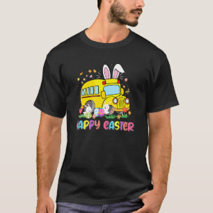 Easter Bunny School Bus Driver Funny Easter Day T-Shirt