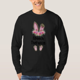 Easter Bunny School Rabbit Team Leopard Speech The T-Shirt