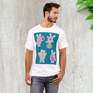 Easter Bunny Set with Colourful Eggs T-Shirt