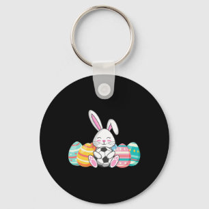 Easter Bunny Soccer Ll Sports Cute Gift Idea Keychain