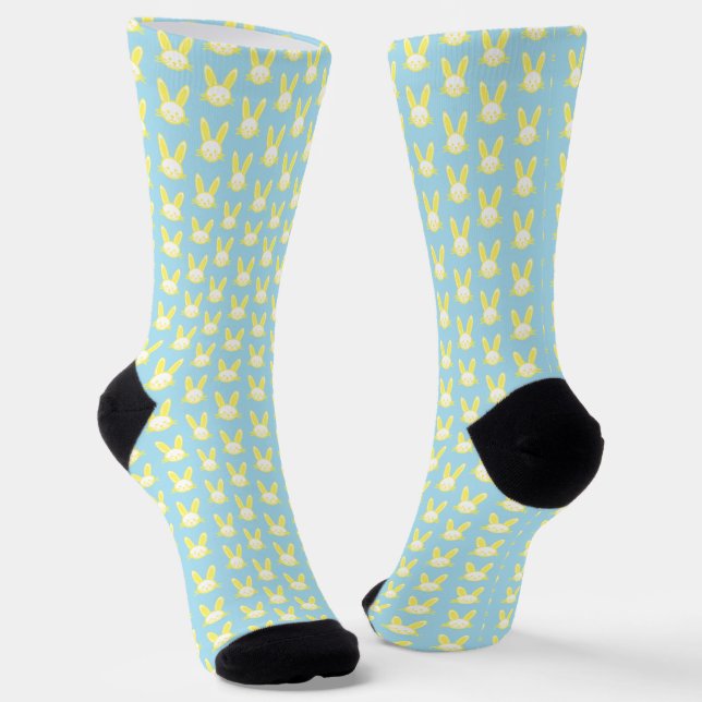 Easter Bunny Socks (Angled)
